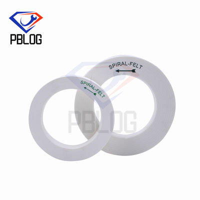 Narzędzia do obróbki szklanych krawędzi Spiral Felt Sanding Disc Standardowy rozmiar koła polerowania