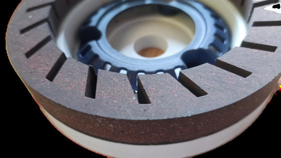 150 mm Koło z żywicy Wysoka ostrość do maszyny do wiertniania 240 Grit Białe, brązowe koło kubkowe