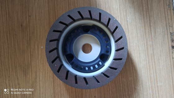 150 mm Koło z żywicy Wysoka ostrość do maszyny do wiertniania 240 Grit Białe, brązowe koło kubkowe