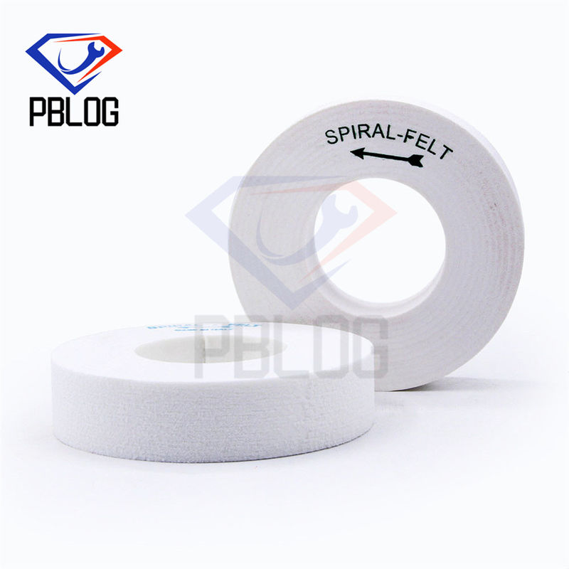 Narzędzia do obróbki szklanych krawędzi Spiral Felt Sanding Disc Standardowy rozmiar koła polerowania